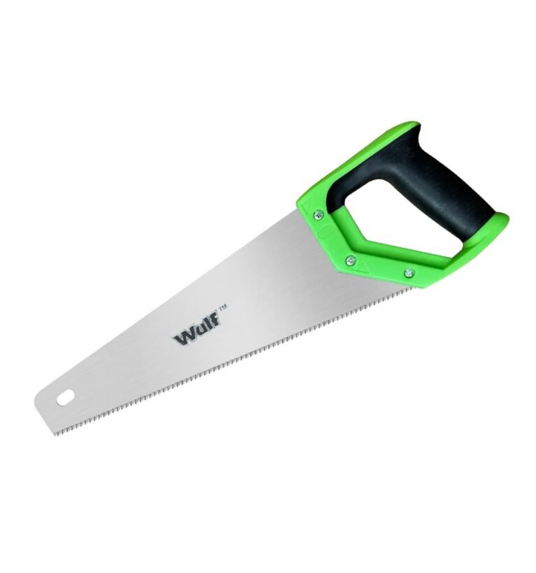 18-Inch Steel Handsaw | Heavy Duty Hand Saw for Wood, Plywood & Grass Pruning | Sharp Teeth Blade with Plastic Rubber Grip Handle | Carpenter & DIY Tool