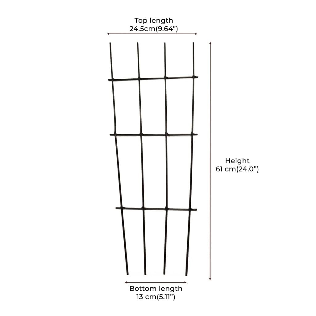 Metal Plant Trellis for Climbing Plants (Set of 3) | Plant Support for Climbers | Indoor/Outdoor | for Balcony, Living Room Decor - Image 2