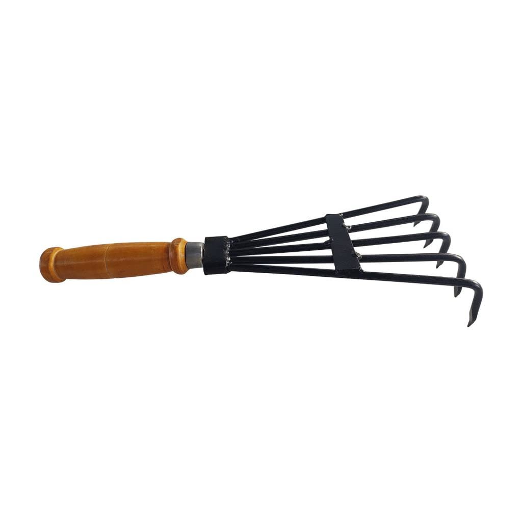 Hand Cultivator & Garden Rake – Durable Shovel Rake for Gardening with Long Handle | Leaf Rake, Cultivator for Gardening & Poultry Raking Machine | Tools for Gardening at Home & Farming