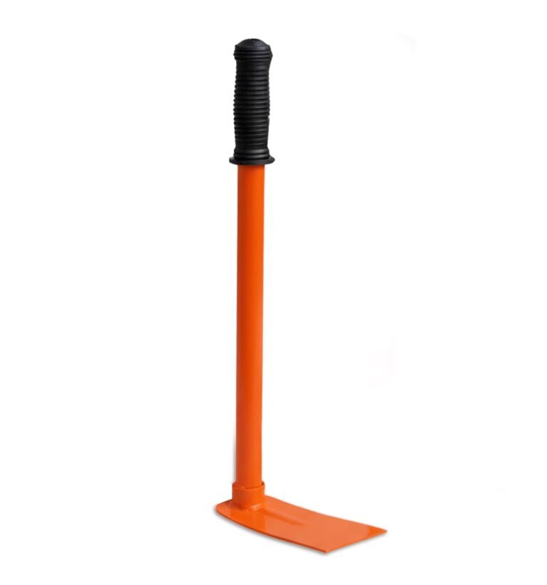 Hoe for Gardening | Heavy Duty Garden Hoe for Soil Loosening, Digging & Soil Leveling Tool with Strong Grip Handle (Orange)