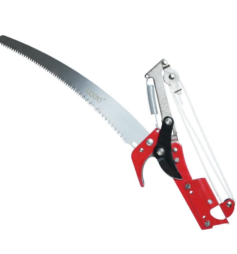 2-Way Long Reach Extendable Trimmer Pole Pruner 350mm & Tree Pruning Saw Branch Cutter For Sawing & Shearing Lopper Fruit Picker Harvester Trimming Clipper Tool | 2.5m Rope Line (Without Pole)