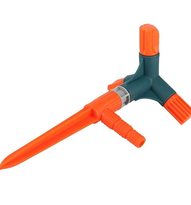 Garden Sprinkler 360° Rotating Adjustable Round 4 Arm Lawn Water Sprinkler for Watering Garden Plants/Pipe Hose Irrigation Yard Water Sprayer