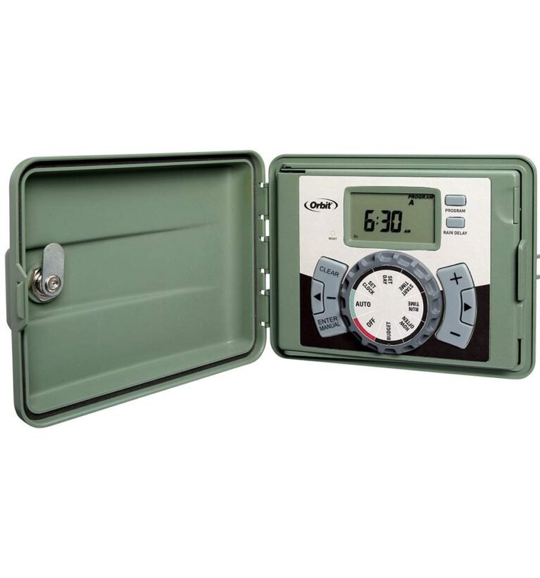 57896 6-Station Outdoor Swing Panel Sprinkler Timer System