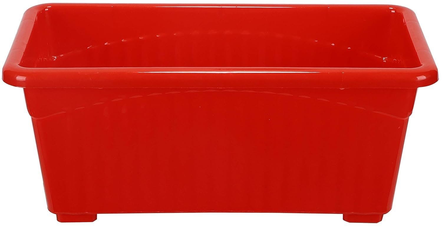 Plastic Window Planters - 13 Inch, Red | Rectangular Planters for Home & Balcony Garden | Pots for Home Plants and Gardens | Ideal for Home Gardening (SET of 2) - Image 8