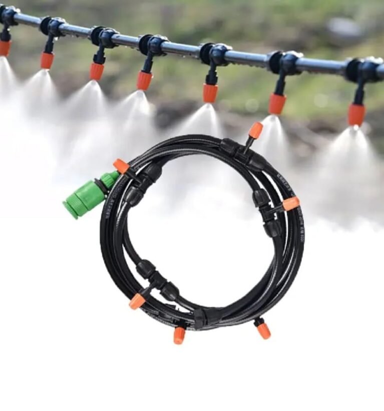 Micro Drip Irrigation Kit Adjustable Nozzle Automatic Watering Kits Garden Micro Irrigation Drip System Plant Watering System for Patio Greenhouse Lawn Mist Cooling System Water Misting Spray