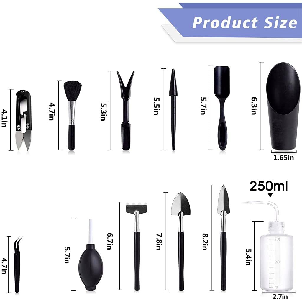 14Pcs Gardening Tools Kit with Storage Bag and Mat for Home Garden - Image 2