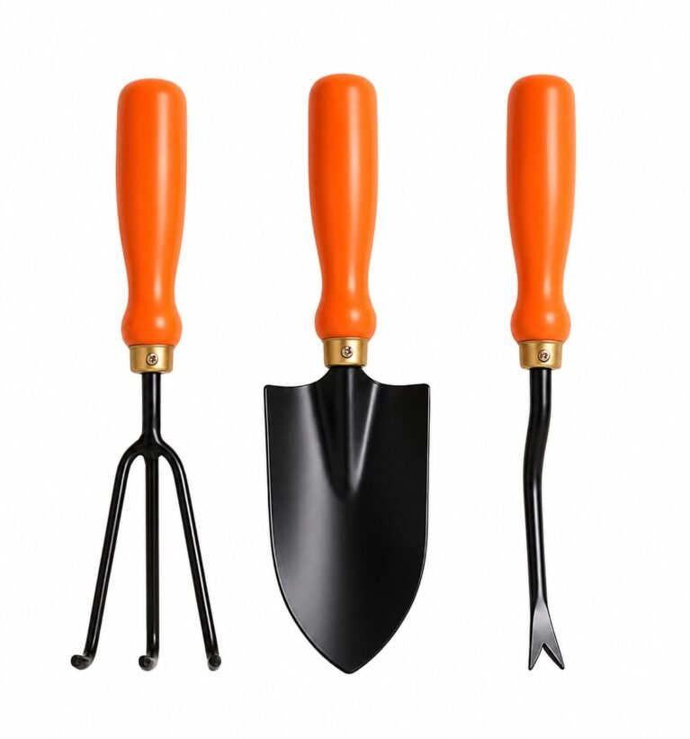 Garden Tool Set of 3 Pcs - Home Tools & Gardening Tools Kit for Home Garden- (Big Trowel, Cultivator, Weeder) - Terrace Gardening Accessories, Gardening Essentials, Garden Tools Heavy Duty