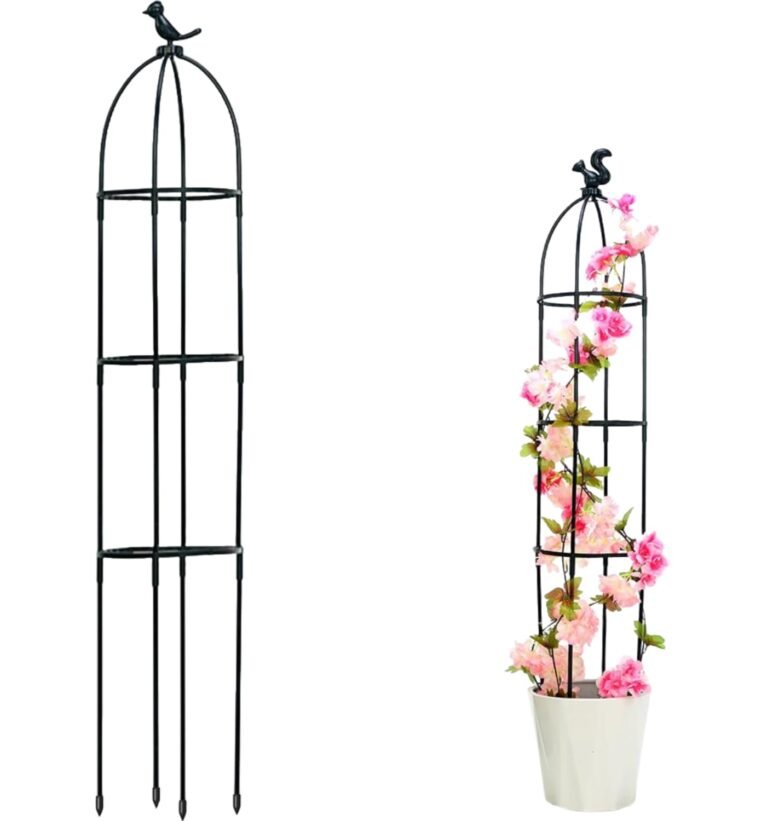 Plant Support Cage 120CM Plastic Trellis for Climbers Outdoor Use