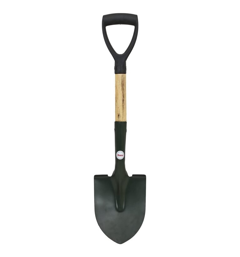 Small Multi-Purpose Shovel for Outdoor, Gardening, Engineering, Camping&Construction Rust-Resistant Steel Blade Compact&Durable Tool for Digging,Lifting,Moving Heavy Duty Shovel with D Handle