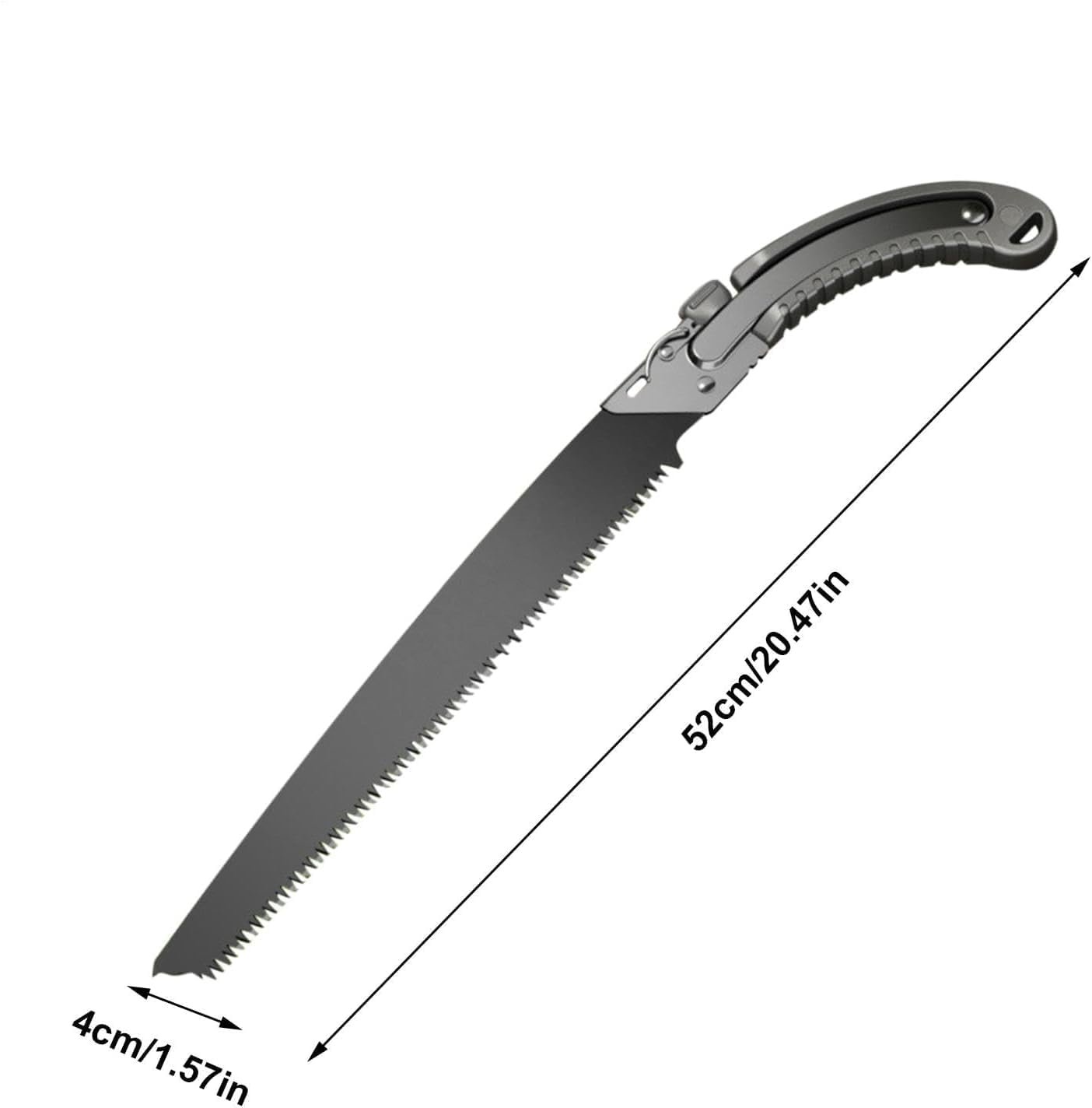Hand Saw for Wood Cutting, Folding Tree Pruning Saw with Safety Lock, Portable Wood Cutter Tool, Ergonomic Comfort Grip Handle, Sharp Serrated Blade for Gardening, Camping, Outdoor & Farm Use (BL)