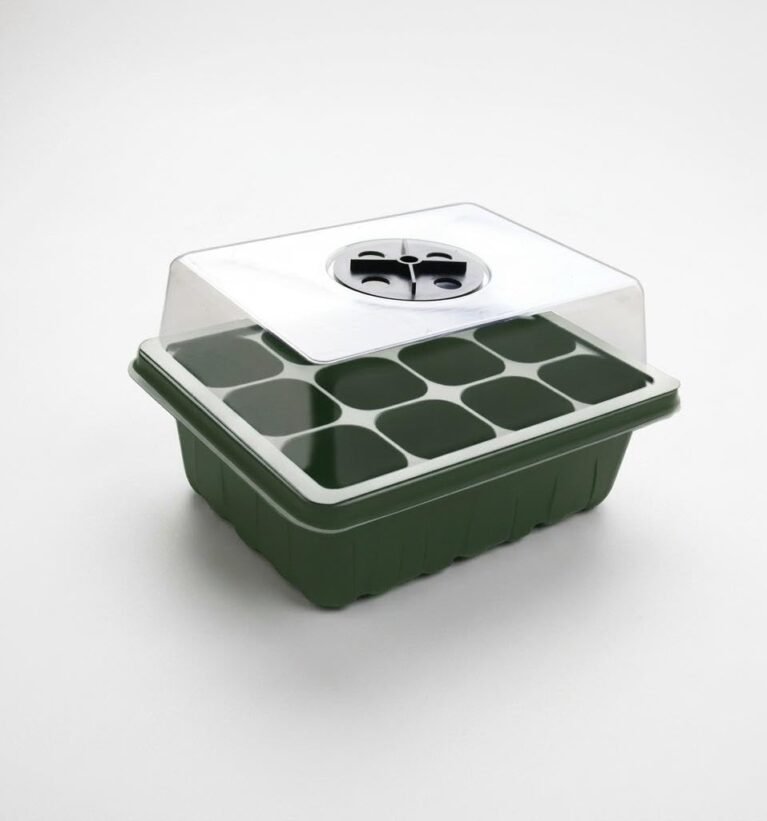 3-Piece Seedling Propagation Tray Dark Green