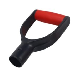 ® Shovel D Grip Handle for Digging Raking Tool Premium Snow Shovel Top Handle Red Black-Shovels