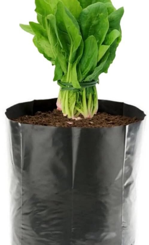 Quality Nursery Grow Bags (Size 7x8, Pack of 100), Nursery Polybags, Growbags, Poly Bags