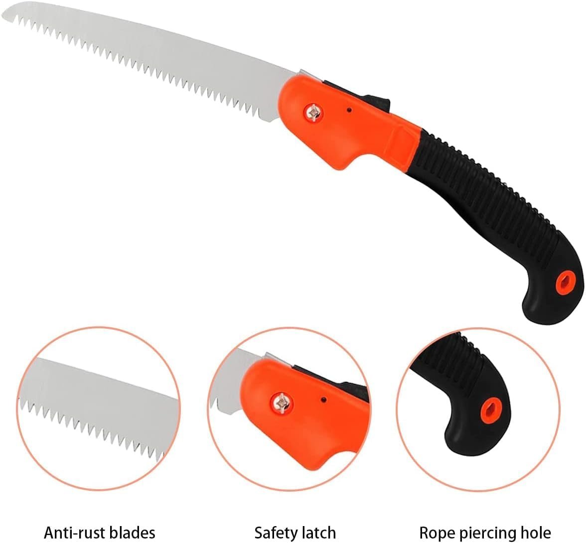 Heavy Duty Plant Cutter - Outdoor Hacksaws, 18 cm Steel Blade, Folding Saw for Patio Repair & Travel Camps - Image 7