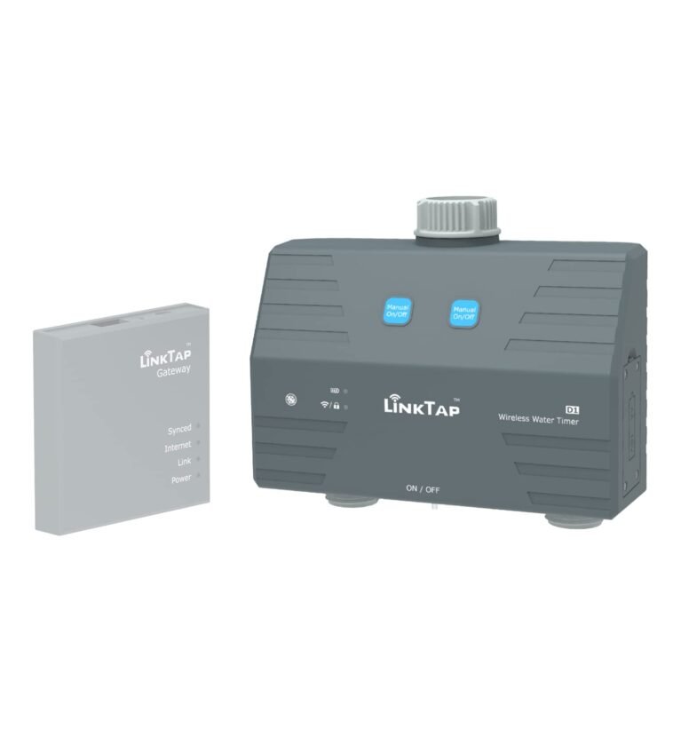 D1 Smart Sprinkler Timer | Requires Gateway | 2-Outlet Water Timer for Garden Hose, Wider Range Than WiFi Hose Timers, App & Voice Control, Weather Adaptive, Smart Irrigation System for Yard