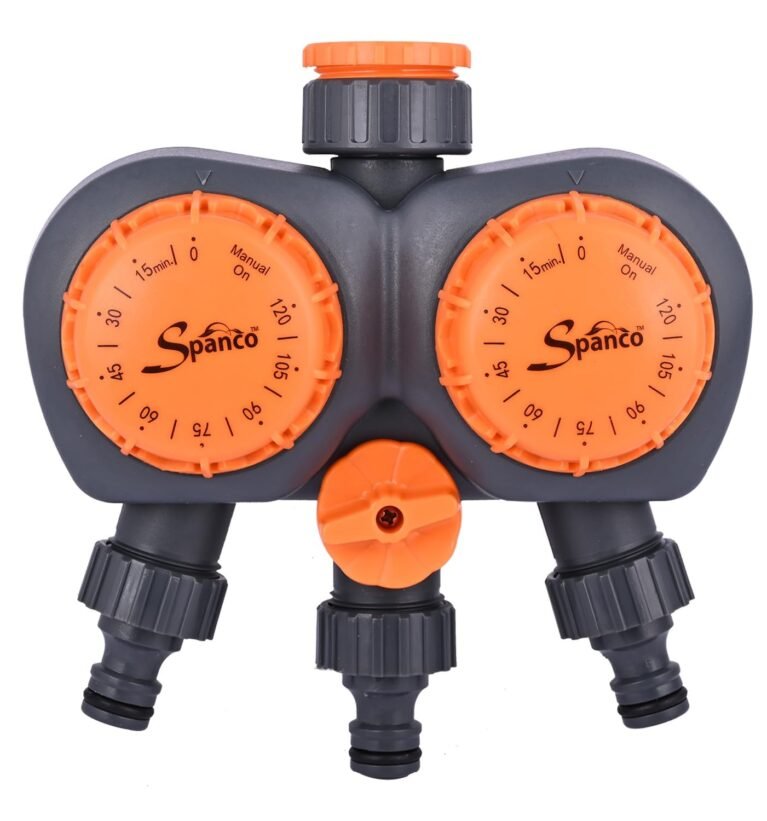 2-Way Mechanical Garden Water Timer Irrigation Controller for Garden Yard Plant Irrigation System Watering Lawn Sprinkler