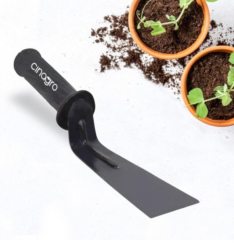 3-Inch Gardening Khurpi Metal Blade, Tool for Soil Tilling, Black