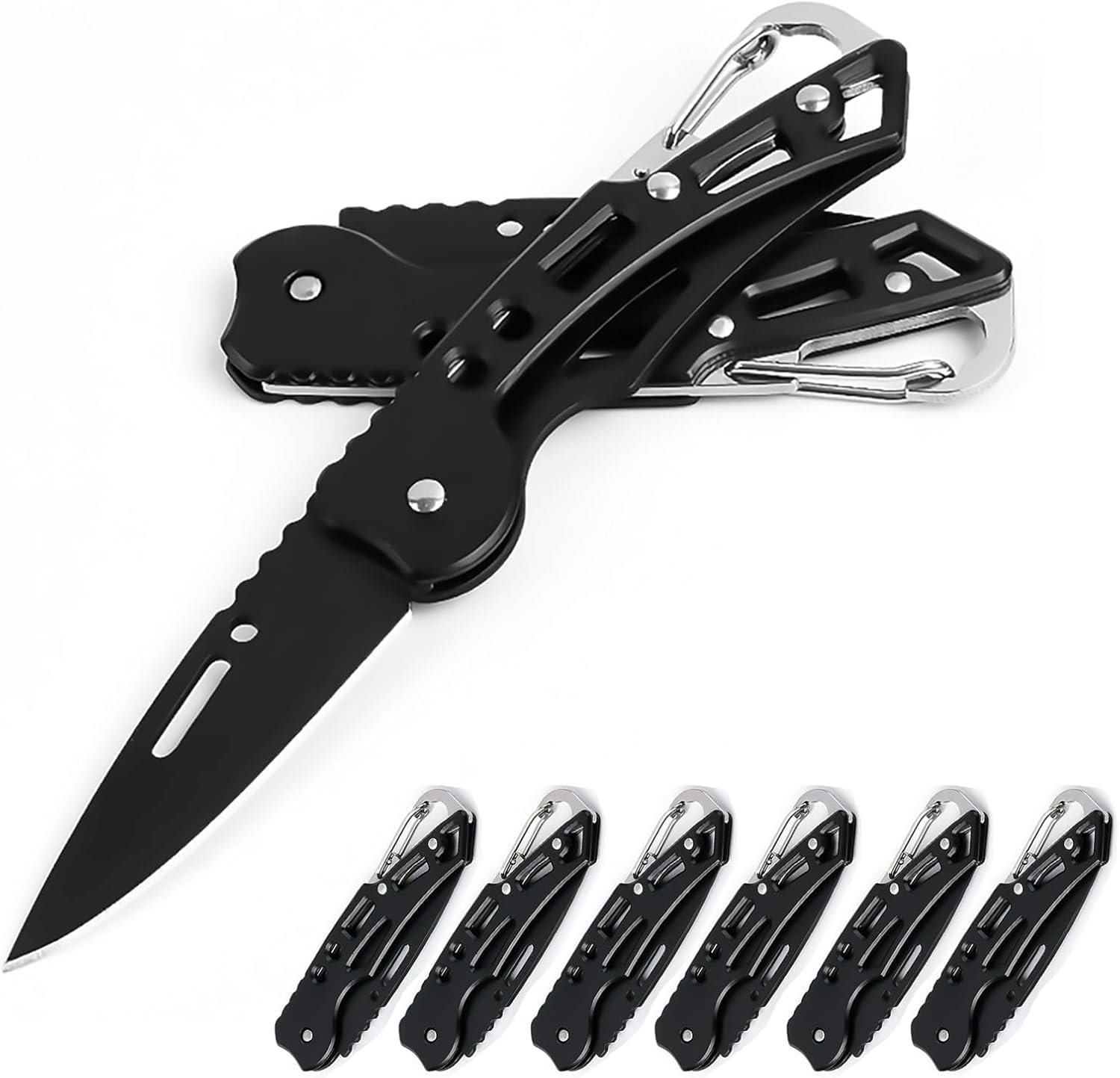 Folding Utility Cutter, Stainless Steel Multipurpose Cutting Tool for Packaging, Carton Opening, Fruit & Vegetable Preparation, Craft, Office and Household Use (PACK OF 1) - Image 5