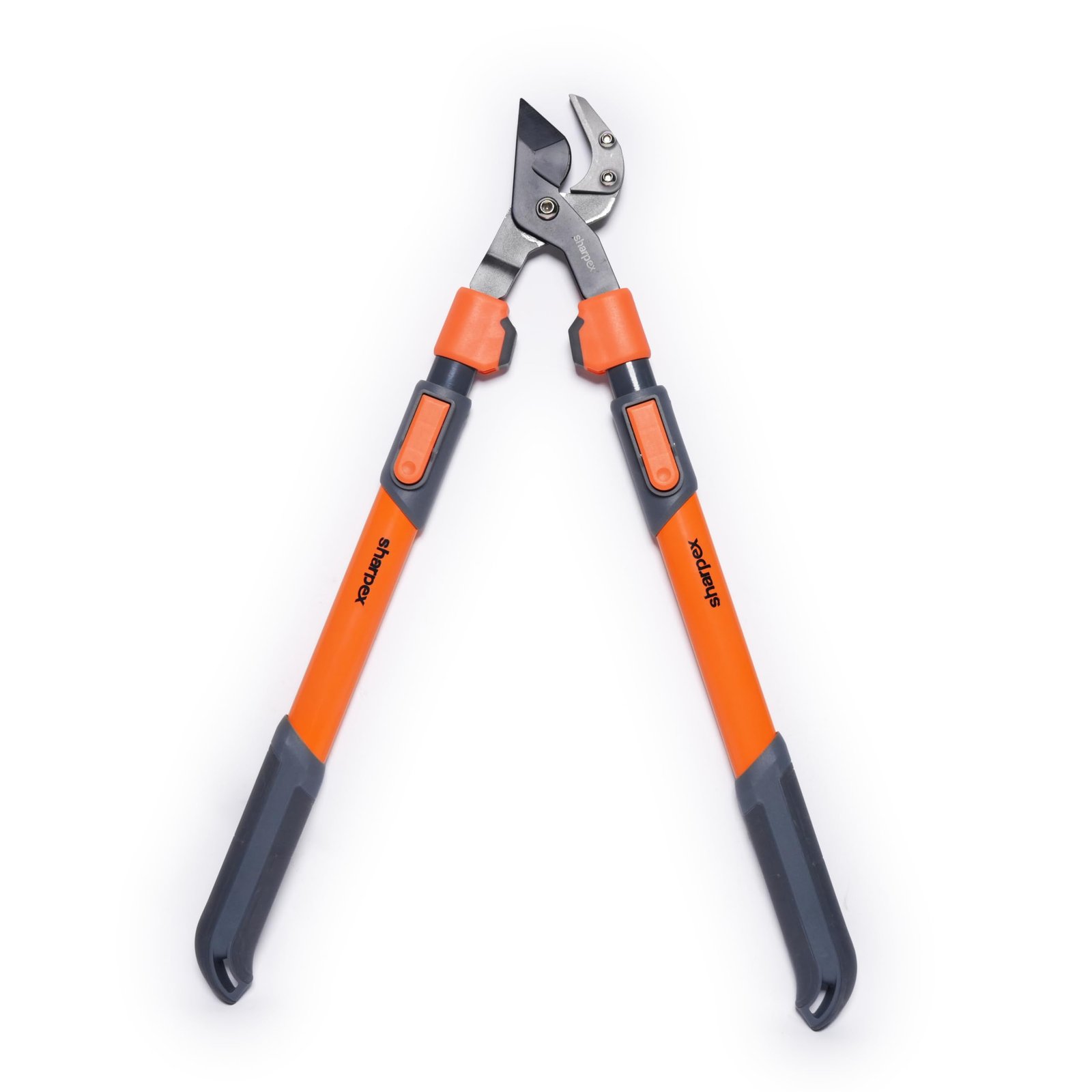 Razor Sharp Carbon Steel Blade Anvil Lopper with Steel Telescopic Handle, 2-Inch Cutting Capacity, Extendable Garden Pruning Tool for Trees, Shrubs & Branches, 65-90 cm, Orange