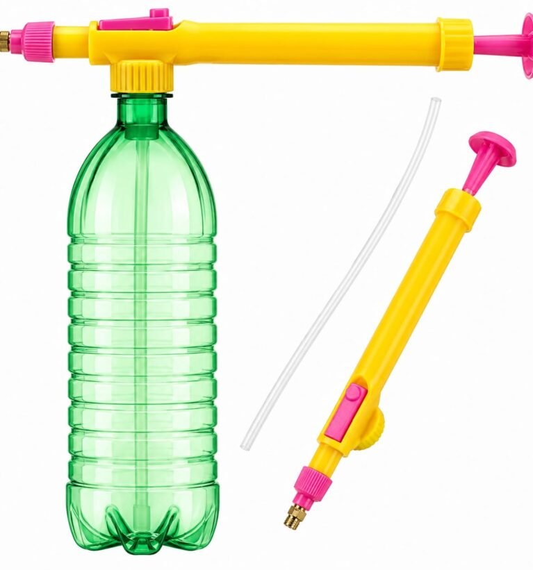 Adjustable High Pressure Spray Gun for Bottle with Brass Nozzle, Universal Manual Sprayer Gun for Plants, Garden, Pesticide, Car Wash & Cleaning (Pack of 2, Bottle Not Included)