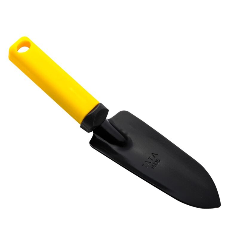 Tata GTS074, Digging Transplanter Tool for Digging and Planting - Heavy Duty Stainless Steel, Smooth, Wood Handle for Garden, Lawn, Kitchen Garden, (Pack of 1, Multicolor)
