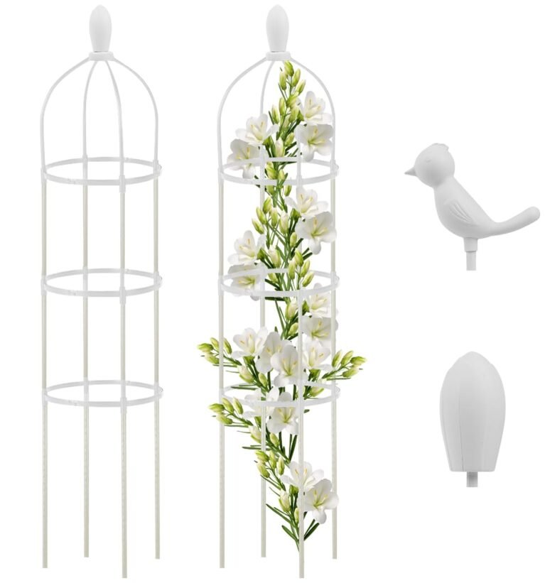 Trellis for Climbers 120CM Plastic Obelisk Support for Plants