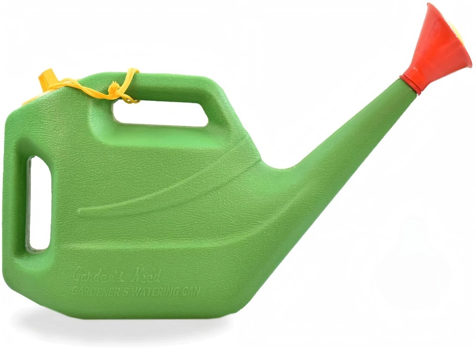 Garden Care Combo Set: 5L Plastic Watering Can with Long Spout & Detachable Rose Spray Head + 1 Pair of Clawed Gardening Gloves for Digging & Planting - Image 3