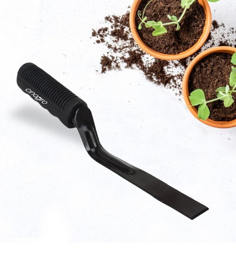 1-Inch Gardening Khurpi Metal Blade, Tool for Soil Tilling, Black