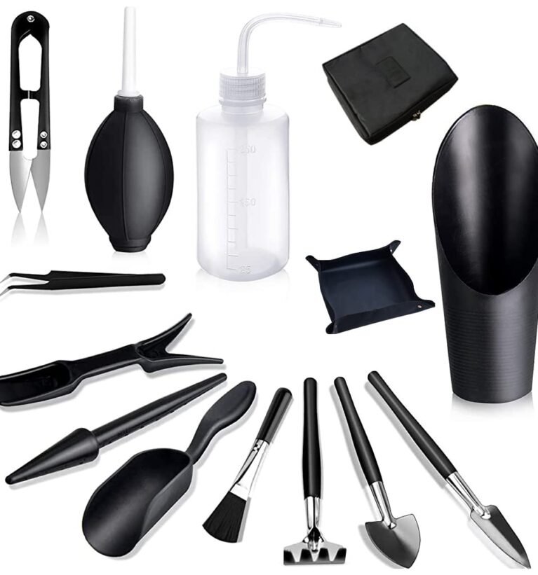 14Pcs Gardening Tools Kit with Storage Bag and Mat for Home Garden