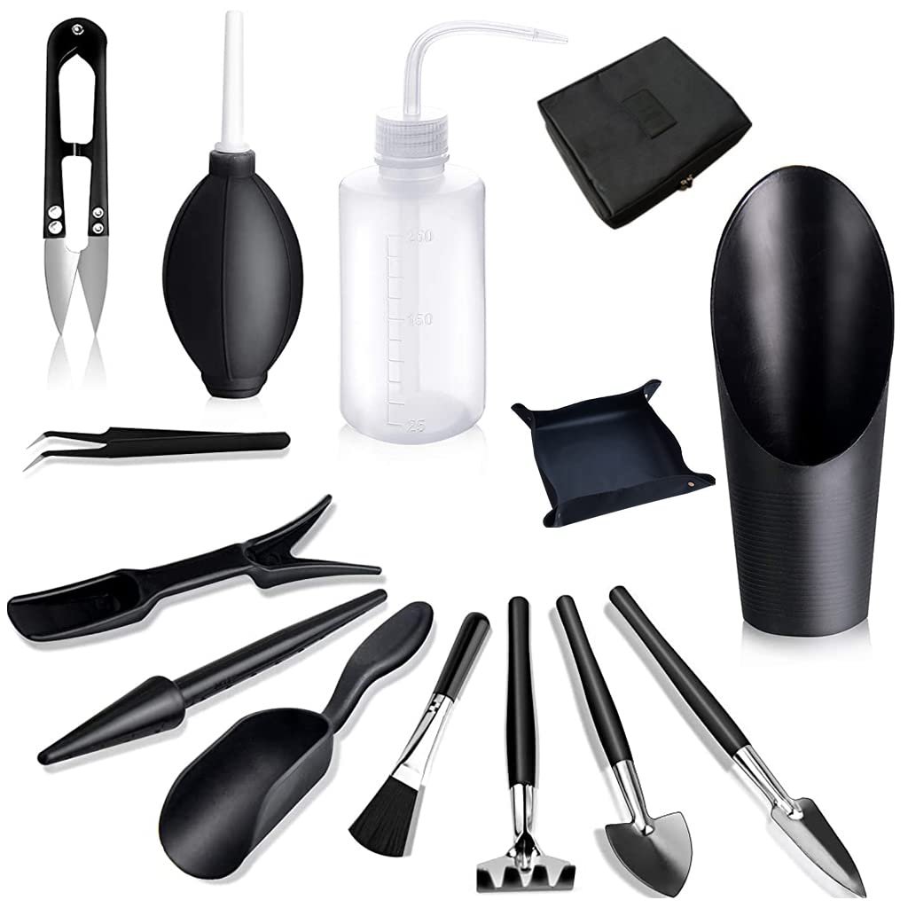 14Pcs Gardening Tools Kit with Storage Bag and Mat for Home Garden