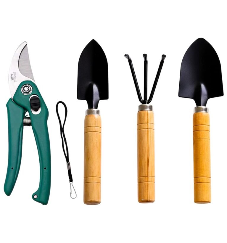 Gardening Tools Set – Hand Trowel Cultivator Weeding Fork Kit – Durable Small Garden Tool Set for Home Kitchen Farming Khurpi Plant Care Digging Soil Loosening Maintenance Use