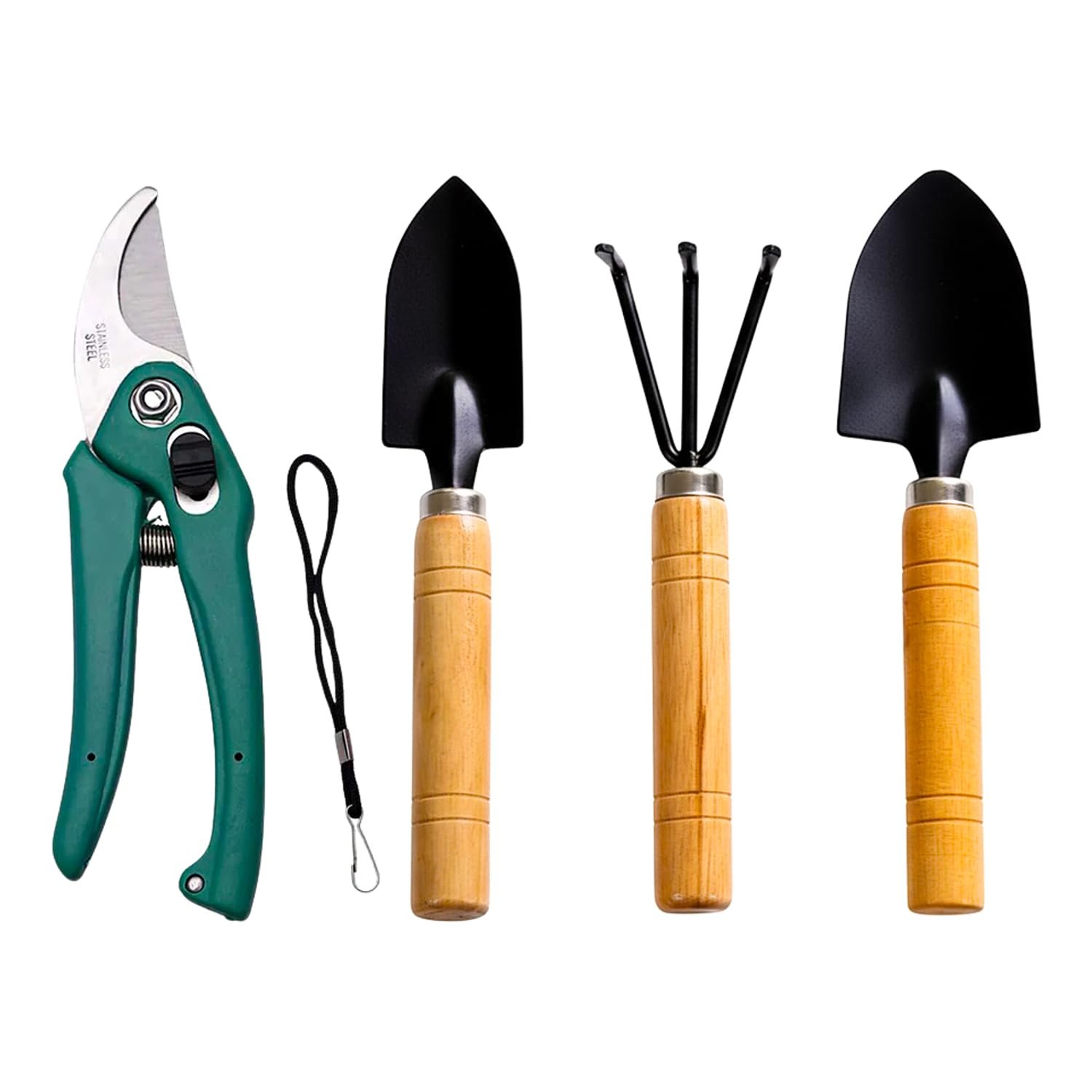 Gardening Tools Set – Hand Trowel Cultivator Weeding Fork Kit – Durable Small Garden Tool Set for Home Kitchen Farming Khurpi Plant Care Digging Soil Loosening Maintenance Use