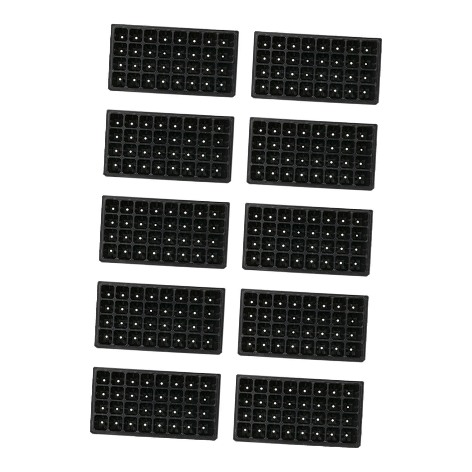 ® 10 Pieces 32 Cell Nursery Seedling Trays Multipurpose Seedling Starter Trays 80g|Multicolor|PP|Home & Garden - Image 2