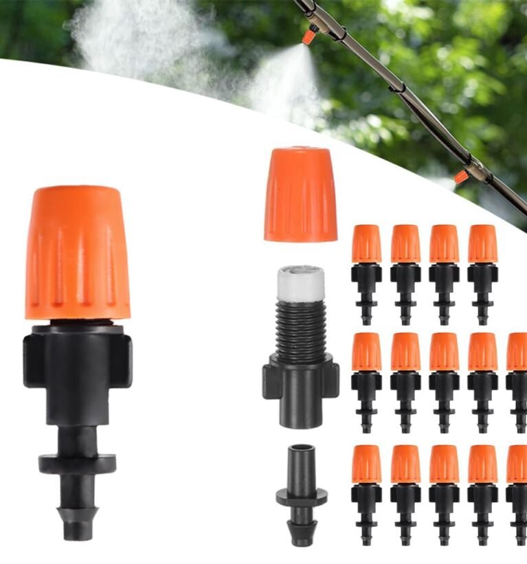 20Pcs Mist Spray Nozzles for Garden Drip Irrigation System