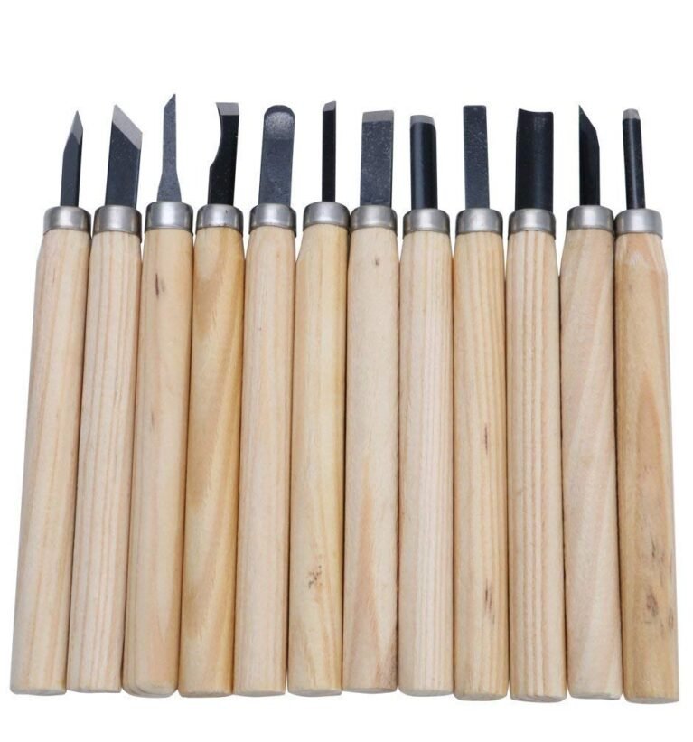 Wood Carving Tool Set of 12pcs for Carpenters and Hobbyists