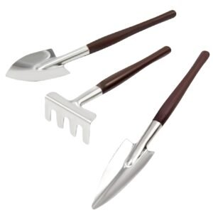 ® Garden Hand Tools 3 Pieces of Mini Garden Tools Trowel, Shovel, Cultivator, Outdoor and Indoor Portable Tool Set for Digging, Weeding, Planting