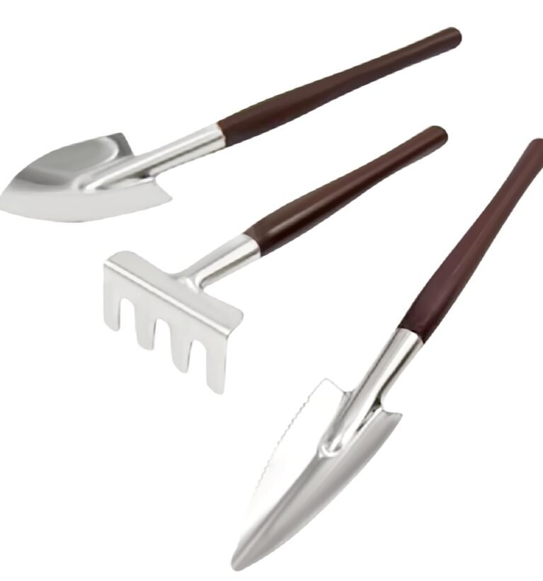 ® Garden Hand Tools 3 Pieces of Mini Garden Tools Trowel, Shovel, Cultivator, Outdoor and Indoor Portable Tool Set for Digging, Weeding, Planting