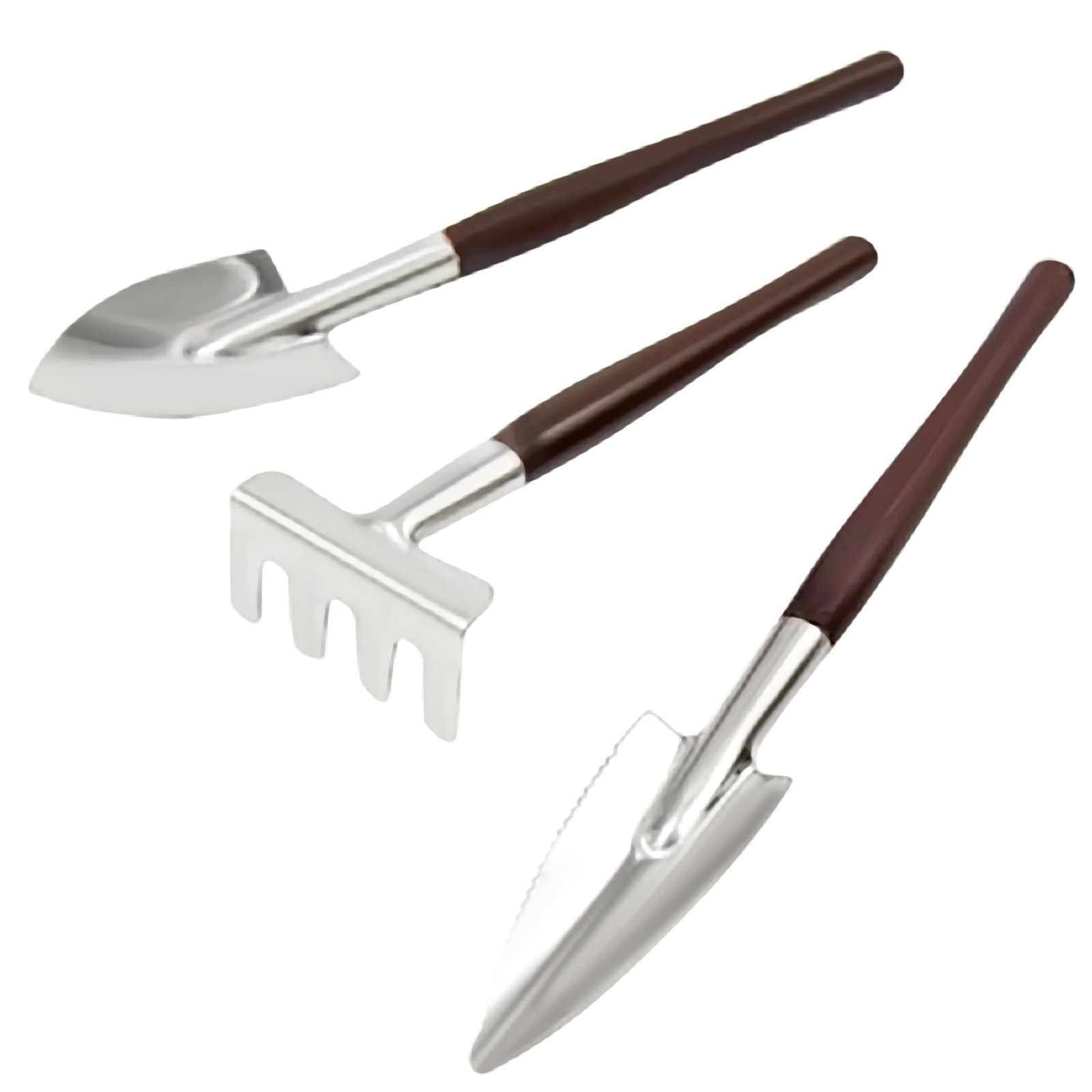 ® Garden Hand Tools 3 Pieces of Mini Garden Tools Trowel, Shovel, Cultivator, Outdoor and Indoor Portable Tool Set for Digging, Weeding, Planting