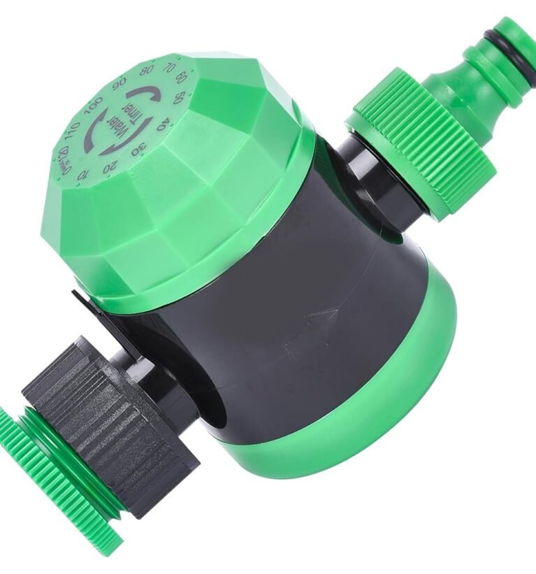 ® Mechanical Water Timer - 120-Minute Automatic Garden Hose Timer - No Batteries Needed - Durable & Easy-to-Use Lawn Irrigation Water-Saving Sprinkler Controller - Green