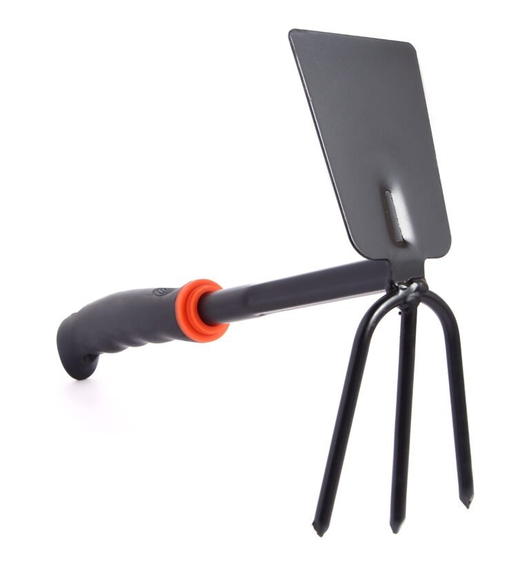 Dual Mode Cultivator for Digging Soil/Ground | Gardening Carbon Steel Dual Head Garden Hoe and Cultivator with Wooden Handle | 2-in-1 Handheld Garden Tool for Weedin Digging and Soil Aeration
