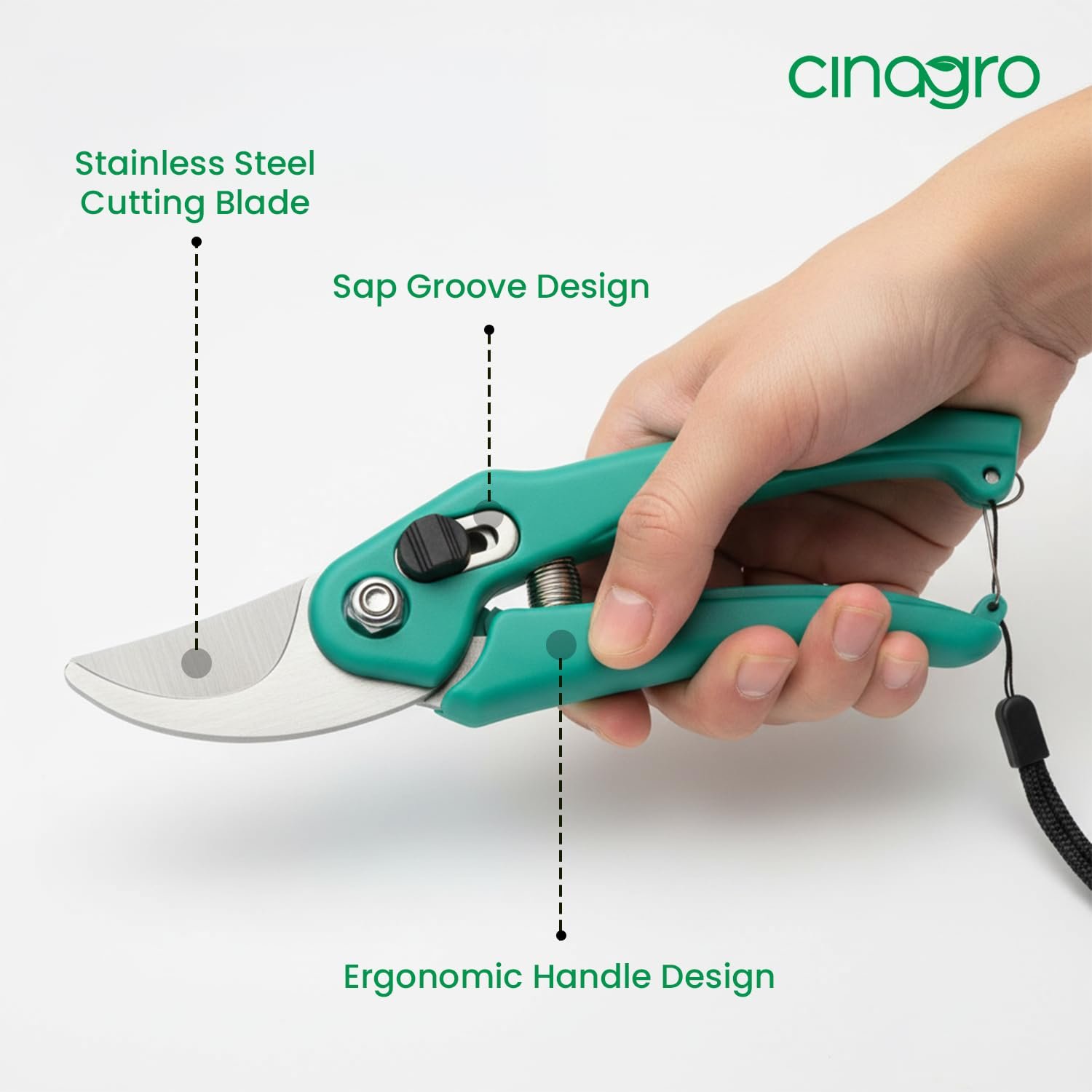 Hand Pruner with Steel Blade, Non-Slip Ergonomic Handle, Assorted - Image 9