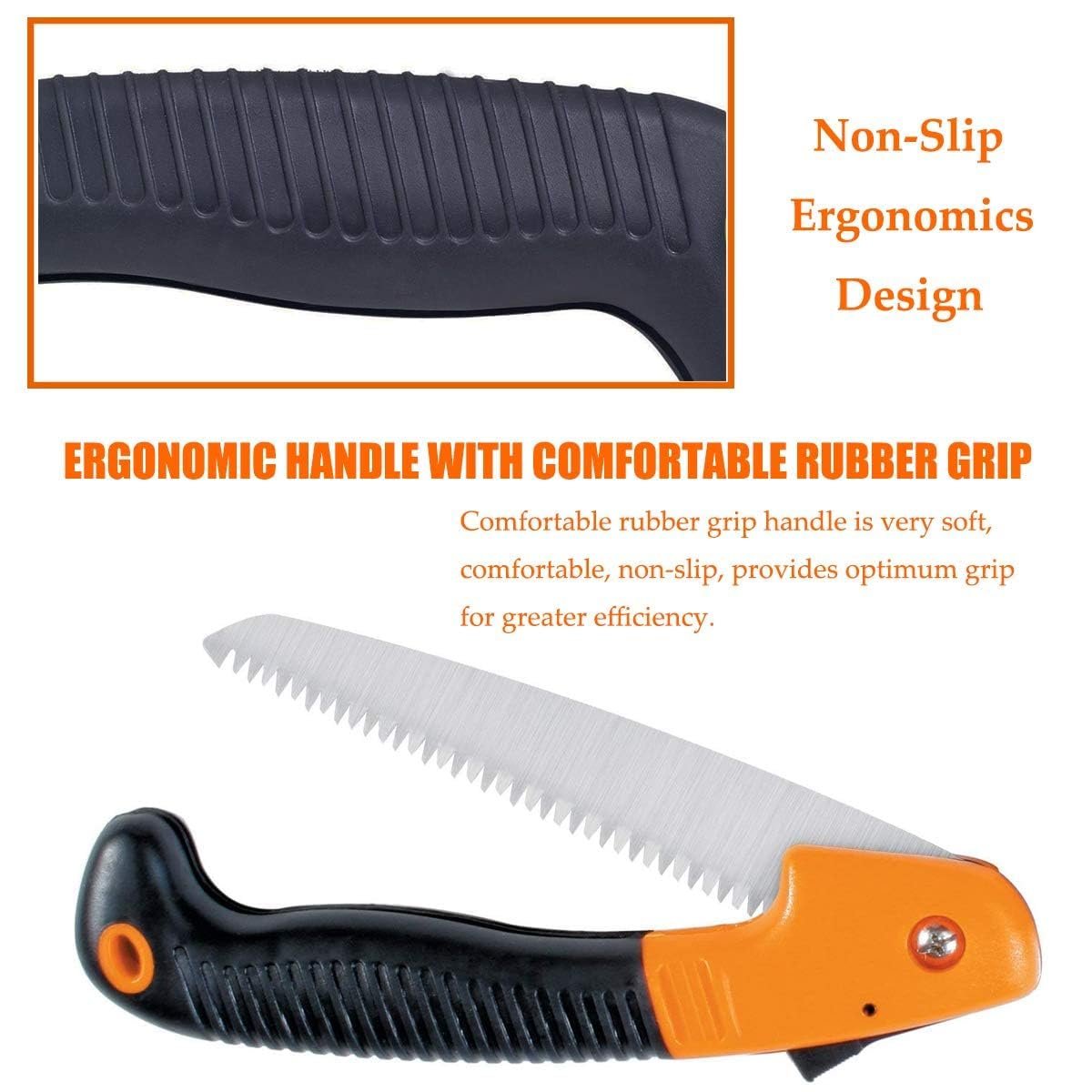 Heavy Duty Plant Cutter - Outdoor Hacksaws, 18 cm Steel Blade, Folding Saw for Patio Repair & Travel Camps - Image 8