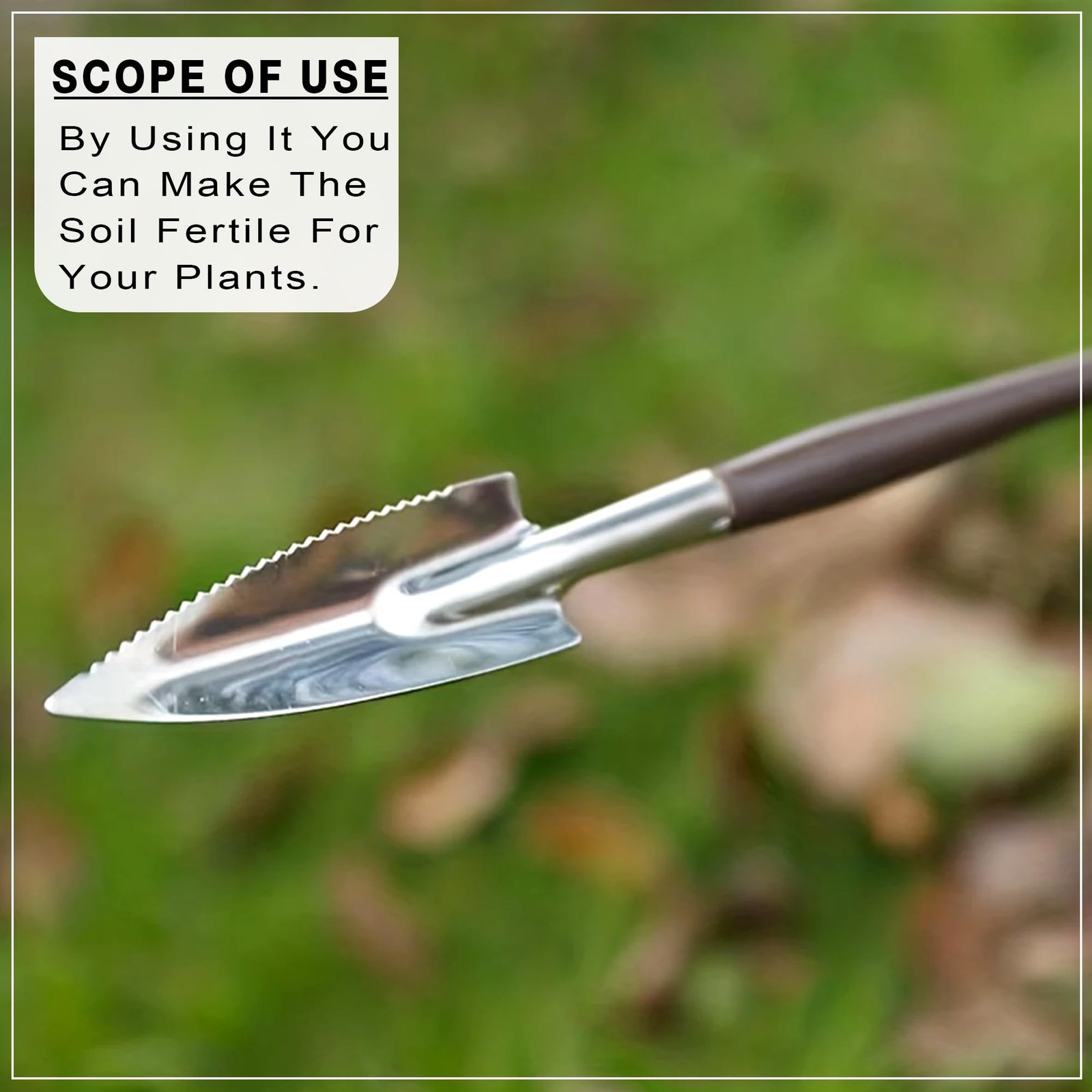 ® Garden Hand Tools 3 Pieces of Mini Garden Tools Trowel, Shovel, Cultivator, Outdoor and Indoor Portable Tool Set for Digging, Weeding, Planting - Image 3