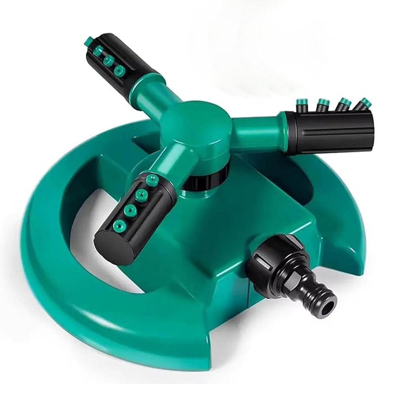 ROOTS & LEAF 360 Automatic Rotating Garden Sprinkler with 45 Adjustable Arms | Durable ABS Material | Coverage up to 32 Feet | for Efficient Watering in Gardens and Lawns (Pack of 1)