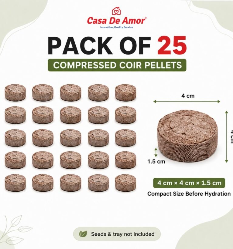 45 mm Coco Peat Pellets for Seed Germination, Pack of 25