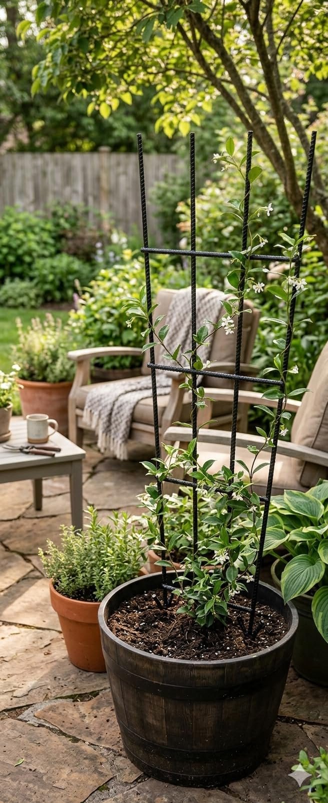 Plant Trellis - Durable Support for Climbing Plants, Vines, and Creepers, Ideal for Indoor and Outdoor Gardening Use (5) - Image 2