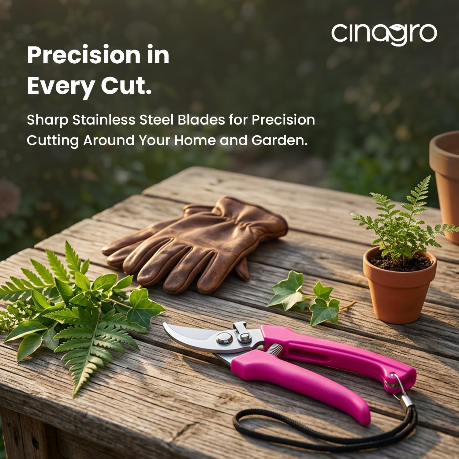 Hand Pruner with Steel Blade, Non-Slip Ergonomic Handle, Assorted - Image 3