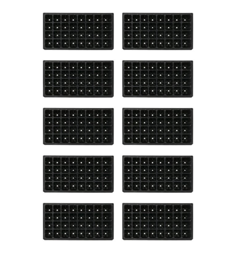 ® 10 Pieces 32 Cell Nursery Seedling Trays Multipurpose Seedling Starter Trays 80g|Multicolor|PP|Home & Garden