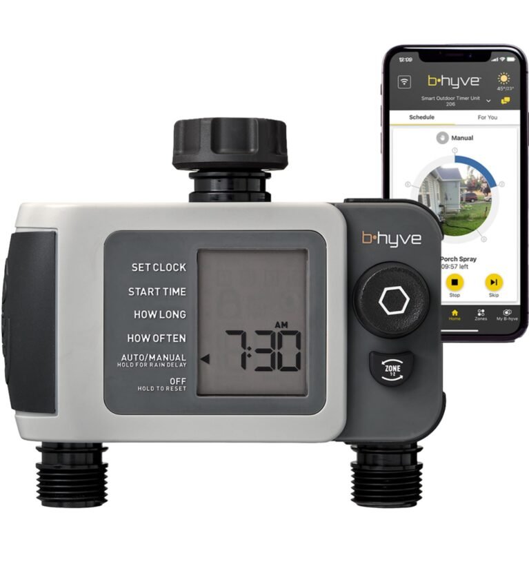 24632 B-hyve XD 2 Port Sprinkler Timer, Gray