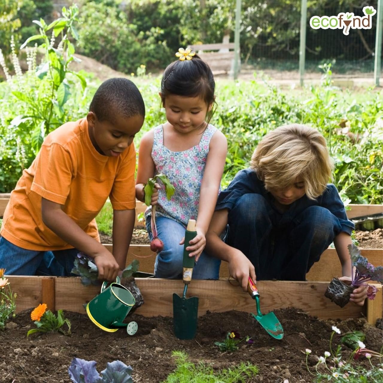 250 ml Mini Garden Watering Can for Plants for Kids (WC6: Kids with Gold Border, Green) - Image 5